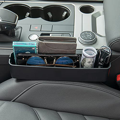 Paffenery 2 PCS Premium Car Seat Gap Filler Organizer Storage Box