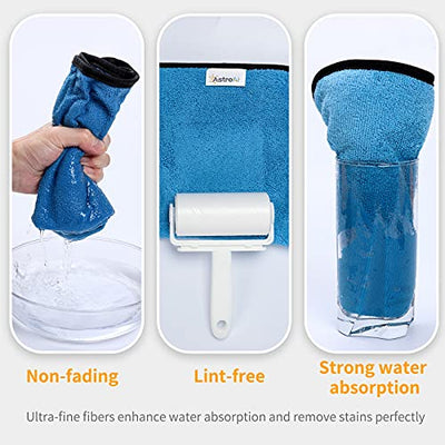 AstroAI Microfiber Cleaning Cloth, Microfiber Towels for Cars, Versatile Clothes with Dual Side