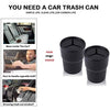 Car Trash Can with Lid, FIOTOK Mini Auto Garbage Can Leakproof Vehicle Trash Bin